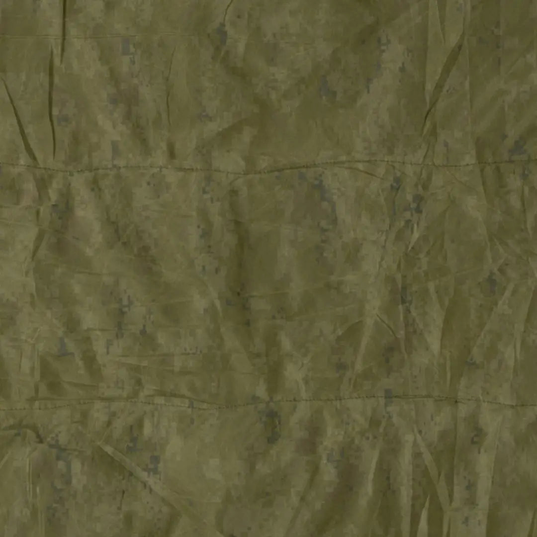 Wrinkled olive-green fabric with creases from the Jack Pyke Ghillie Hide Net