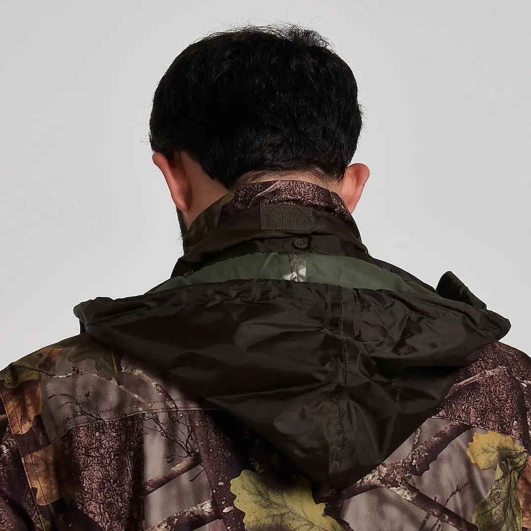 Jack Pyke Hunter jacket in dark olive green woodland camo