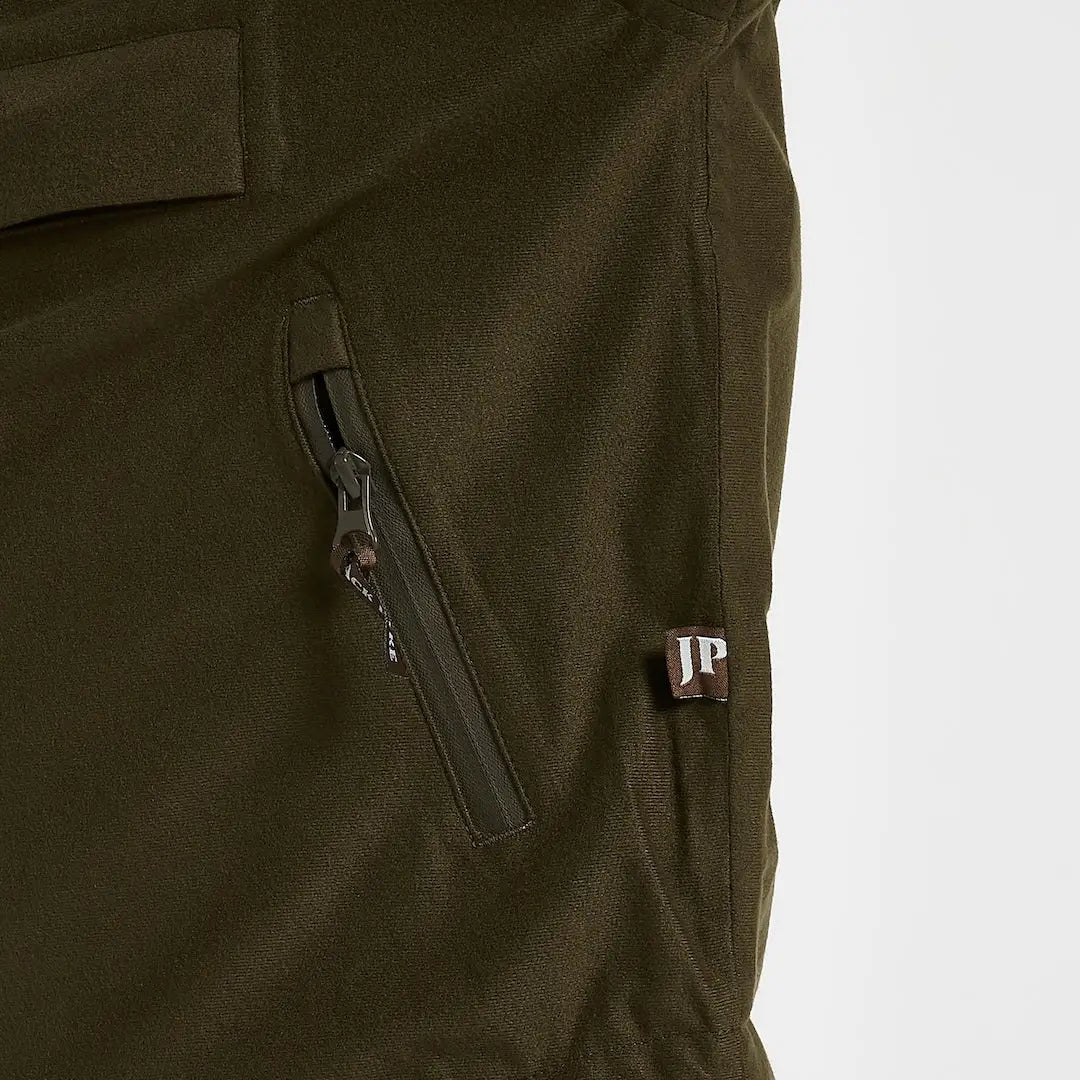 Jack Pyke junior Galbraith smock with dark olive green trousers and zip pocket
