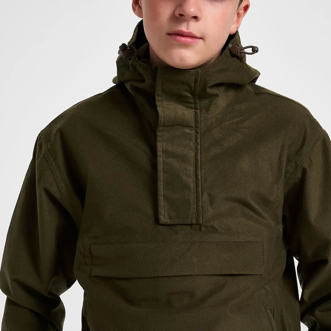 Olive green Jack Pyke Junior Galbraith Smock anorak jacket