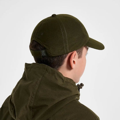 Jack Pyke Junior Stealth Baseball Cap in olive green with adjustable strap