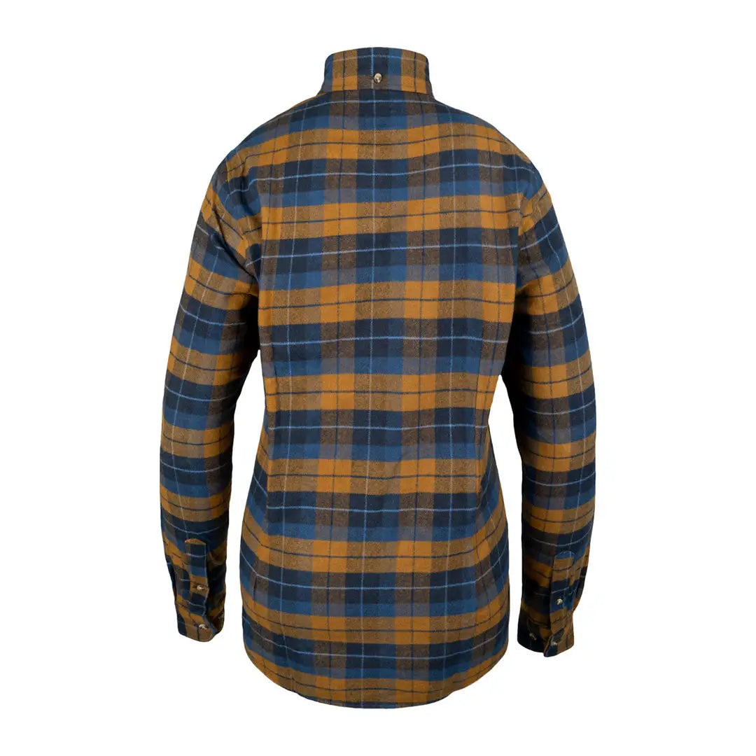 Plaid long-sleeved Jack Pyke Ladies Bleasdale Heavy Flannel Shirt for stylish comfort
