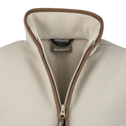 Beige fleece jacket with brown trim for Jack Pyke Ladies Countryman Fleece Gilet