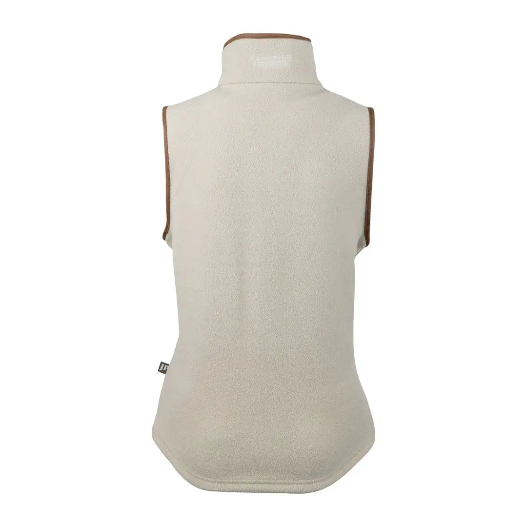 Cream fleece vest with brown trim from Jack Pyke Ladies Countryman Fleece Gilet