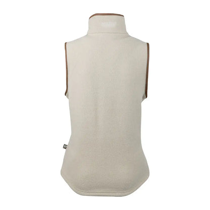 Cream fleece vest with brown trim from Jack Pyke Ladies Countryman Fleece Gilet