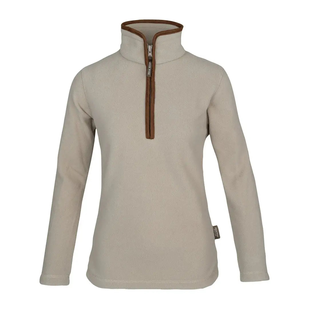 Jack Pyke Ladies Countryman beige fleece zip-up sweater