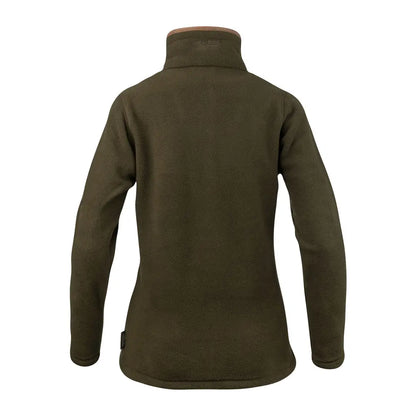 Olive green fleece jacket from Jack Pyke Ladies Countryman collection for cozy comfort