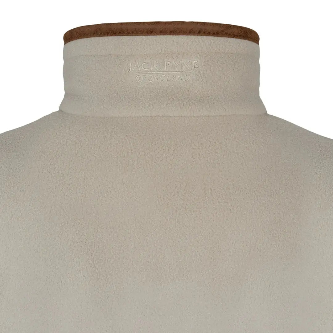 Jack Pyke Ladies Countryman cream turtleneck sweater with leather trim