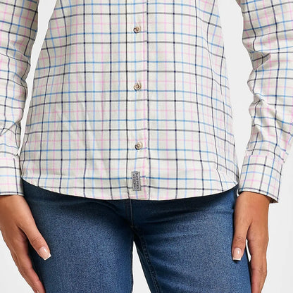 Jack Pyke Ladies Countryman long sleeved shirt in pastel plaid