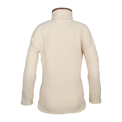 Jack Pyke ladies cream sherpa fleece pullover with high collar