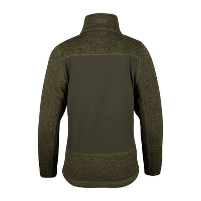Olive green fleece jacket from the Jack Pyke Ladies Hybrid collection