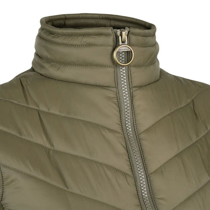 Jack Pyke Ladies Shires Gilet in olive green quilted puffer style