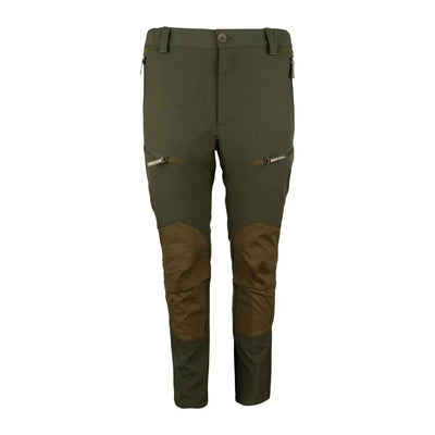 Olive green Jack Pyke Ladies Technical Trousers with knee patches for outdoor adventures