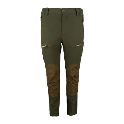 Olive green Jack Pyke Ladies Technical Trousers with knee patches for outdoor adventures