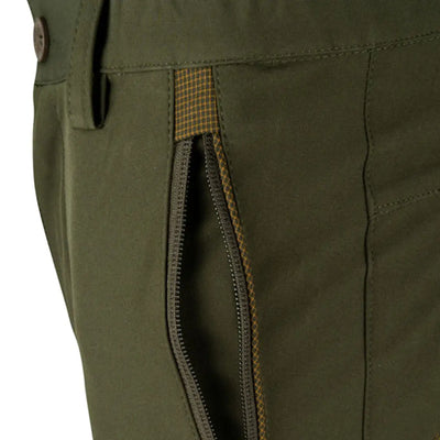Olive green Jack Pyke Ladies Technical Trousers with zippered pocket for style and function