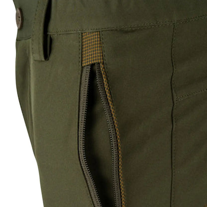 Olive green Jack Pyke Ladies Technical Trousers with zippered pocket for style and function
