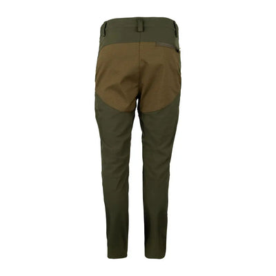 Olive and brown Jack Pyke Ladies Technical Trousers for stylish outdoor adventures