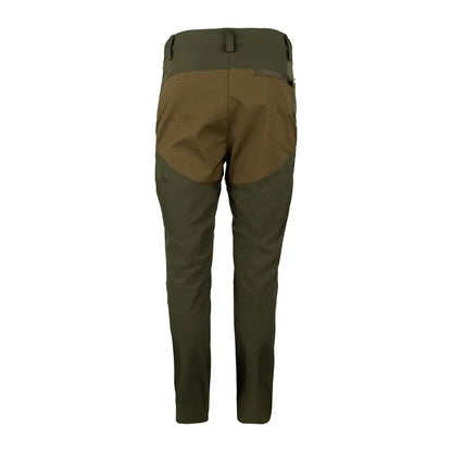 Olive and brown Jack Pyke Ladies Technical Trousers for stylish outdoor adventures