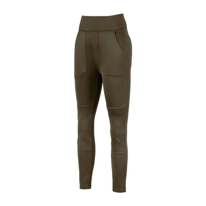 Jack Pyke ladies utility leggings in olive green with panels and pockets