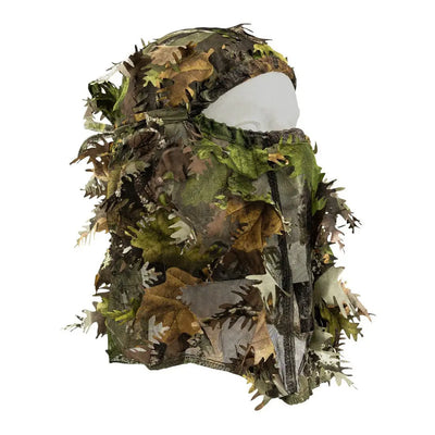 Jack Pyke LLCS 3D balaclava with leafy camo mesh face mask in green, brown, black