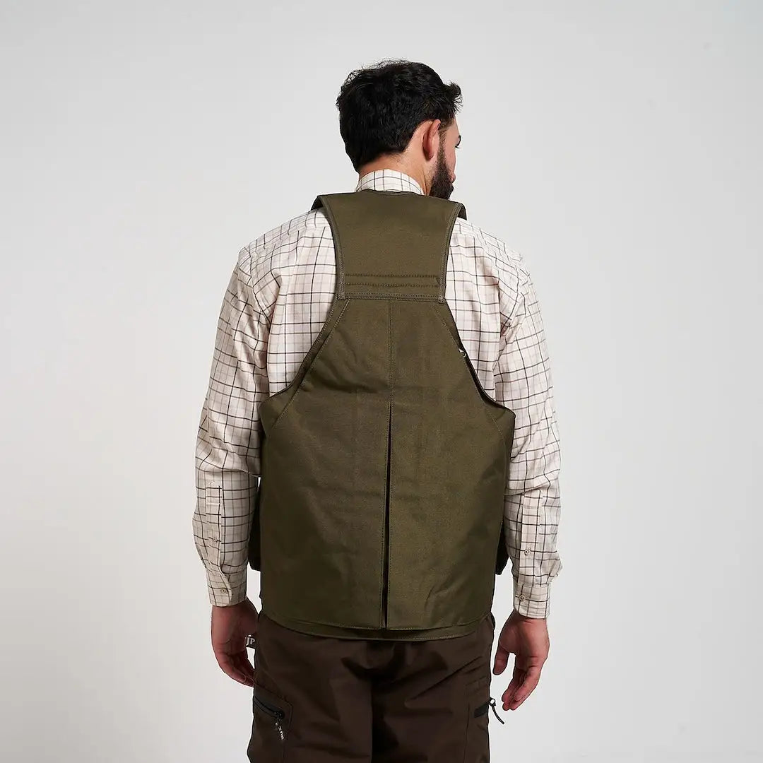 Jack Pyke Handlers Vest in olive green with reinforced stitching and pockets