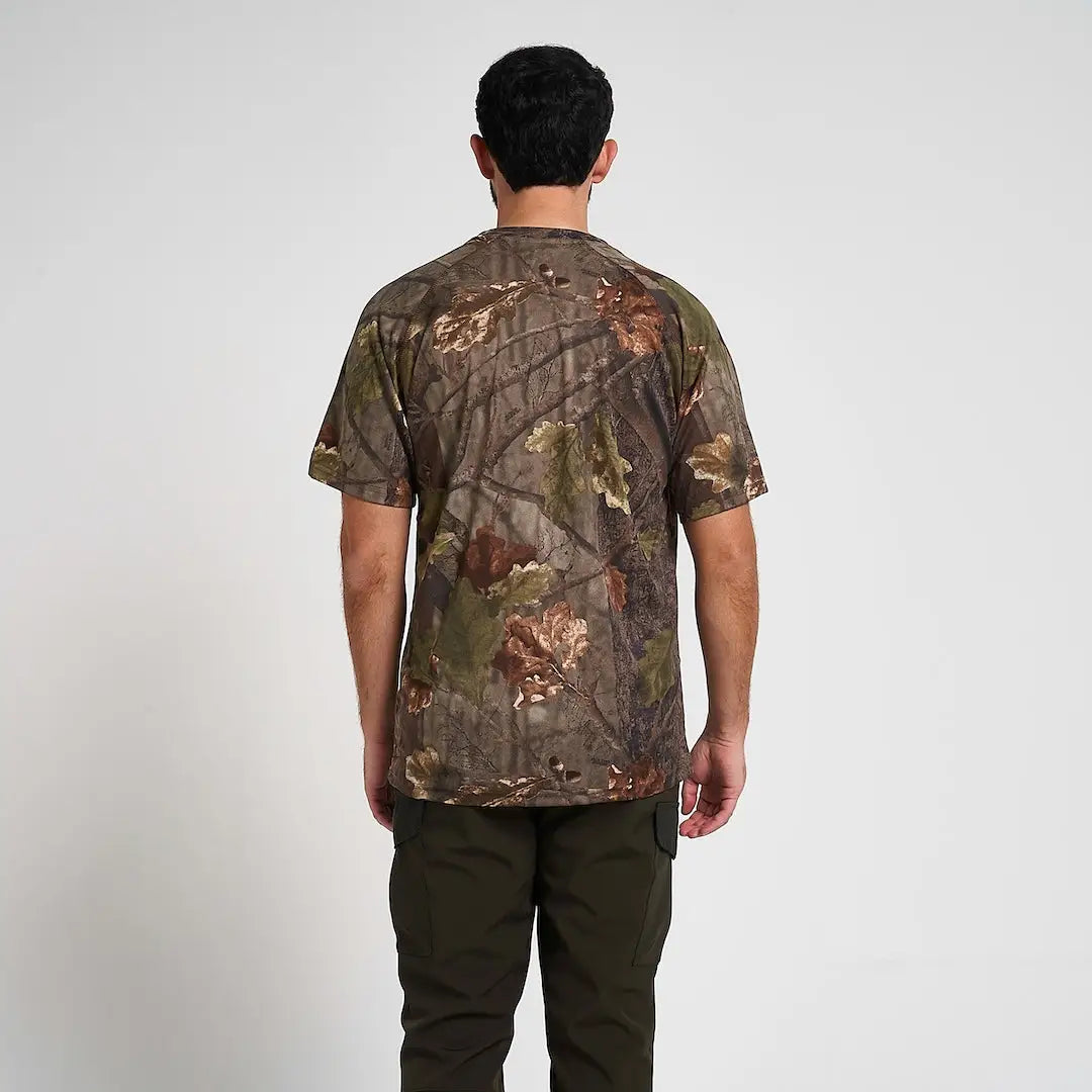 Jack Pyke Quick Wick t-shirt in woodland camo pattern