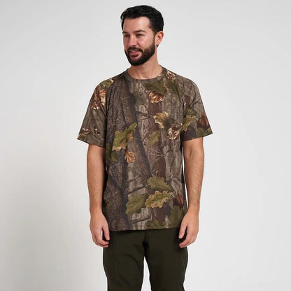Jack Pyke Quick Wick T-Shirt in woodland camo pattern