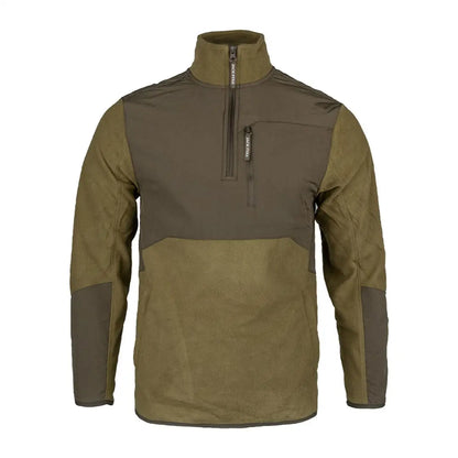 Olive green Jack Pyke Rannock fleece pullover perfect for cozy outdoor adventures