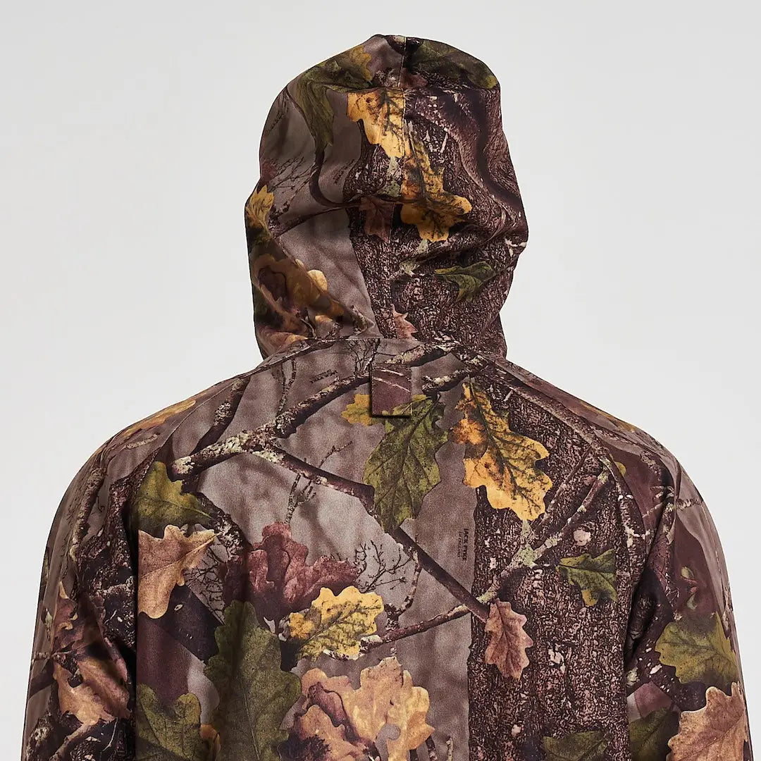 Jack Pyke Rannock waterproof hunting jacket in camouflage autumn leaves