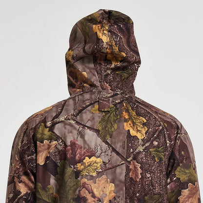 Jack Pyke Rannock waterproof hunting jacket in camouflage autumn leaves