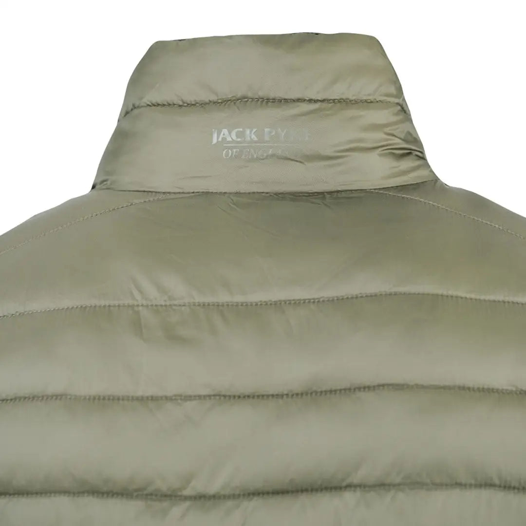 Olive green quilted puffer reversible waterproof jacket with Jack Wills logo
