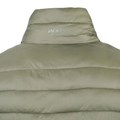 Olive green quilted puffer reversible waterproof jacket with Jack Wills logo