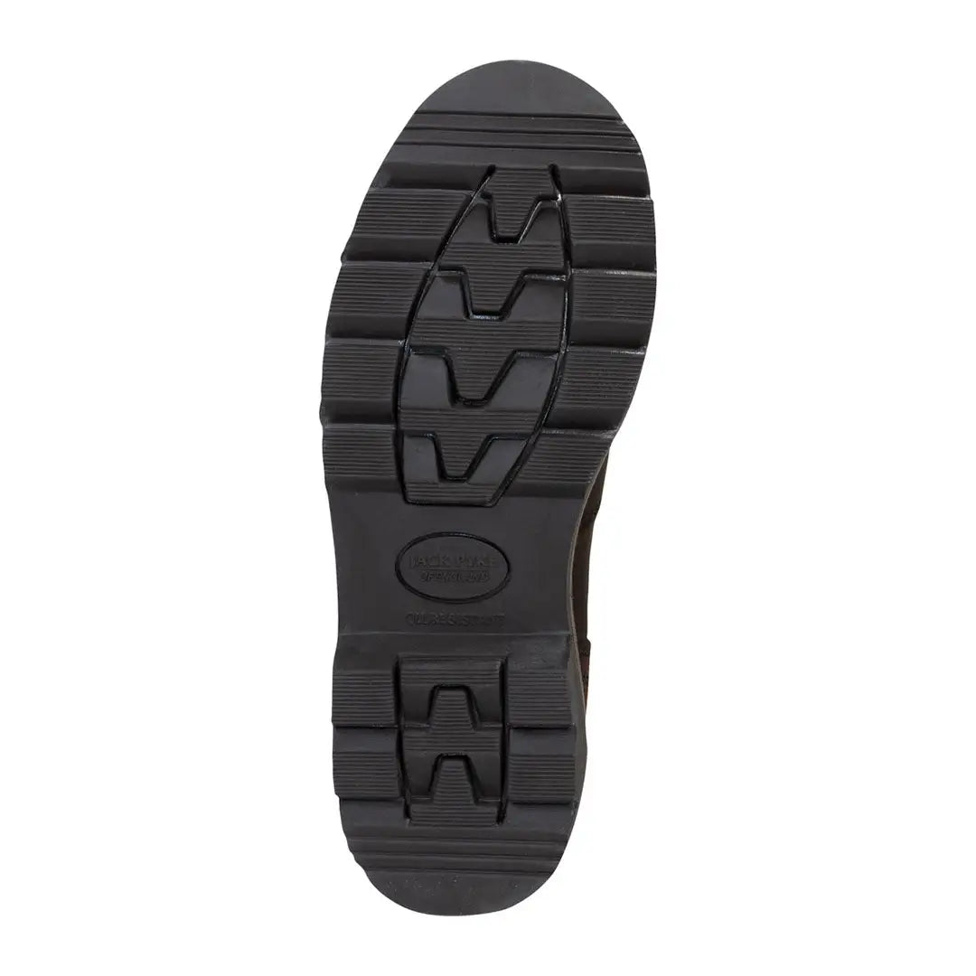 Black rubber sole with thick tread pattern on Jack Pyke Shires Dealer Boot