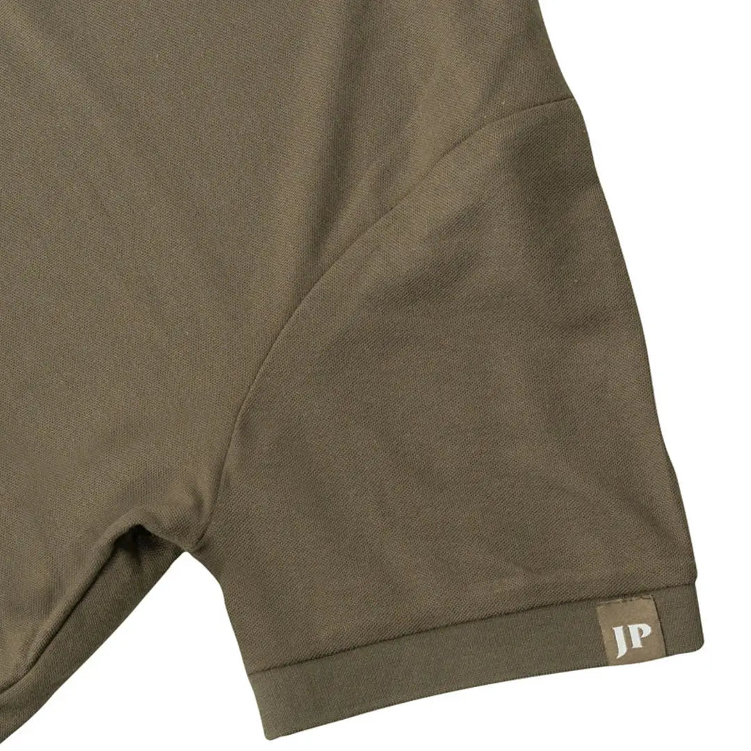 Jack Pyke Shires polo shirt in olive green with textured fabric