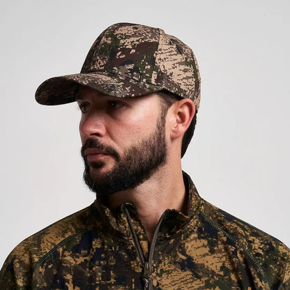 Jack Pyke Softshell baseball cap with pixelated camo pattern