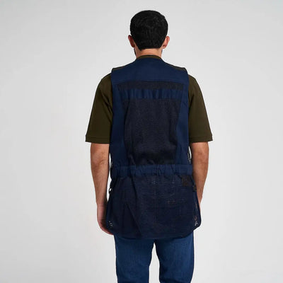 Jack Pyke Sporting Skeet Vest in navy blue mesh and fabric