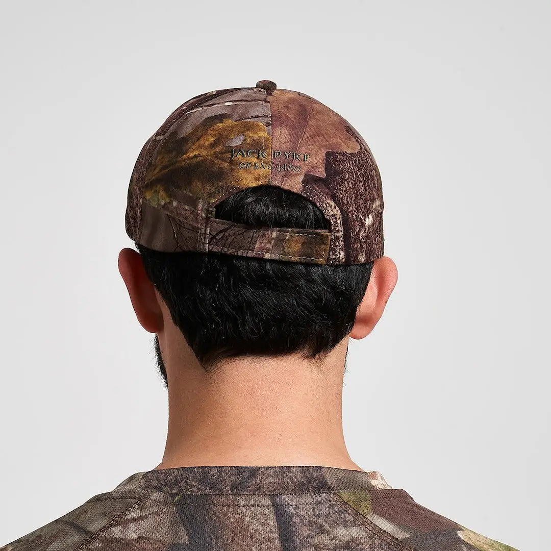 Jack Pyke stealth baseball cap in brown green camo