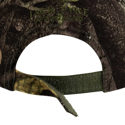 Camouflage baseball cap with adjustable strap, perfect for Jack Pyke Stealth fans