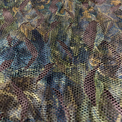 Multicolored mesh fabric with a camouflage pattern from Jack Pyke Stealth Camo Net