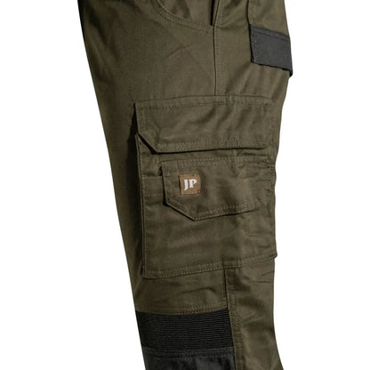 Men’s olive green Jack Pyke Technical Work Trouser with multiple pockets and reinforced knees