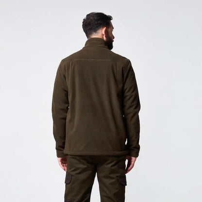 Jack Pyke waterproof fleece jacket in olive green with high collar