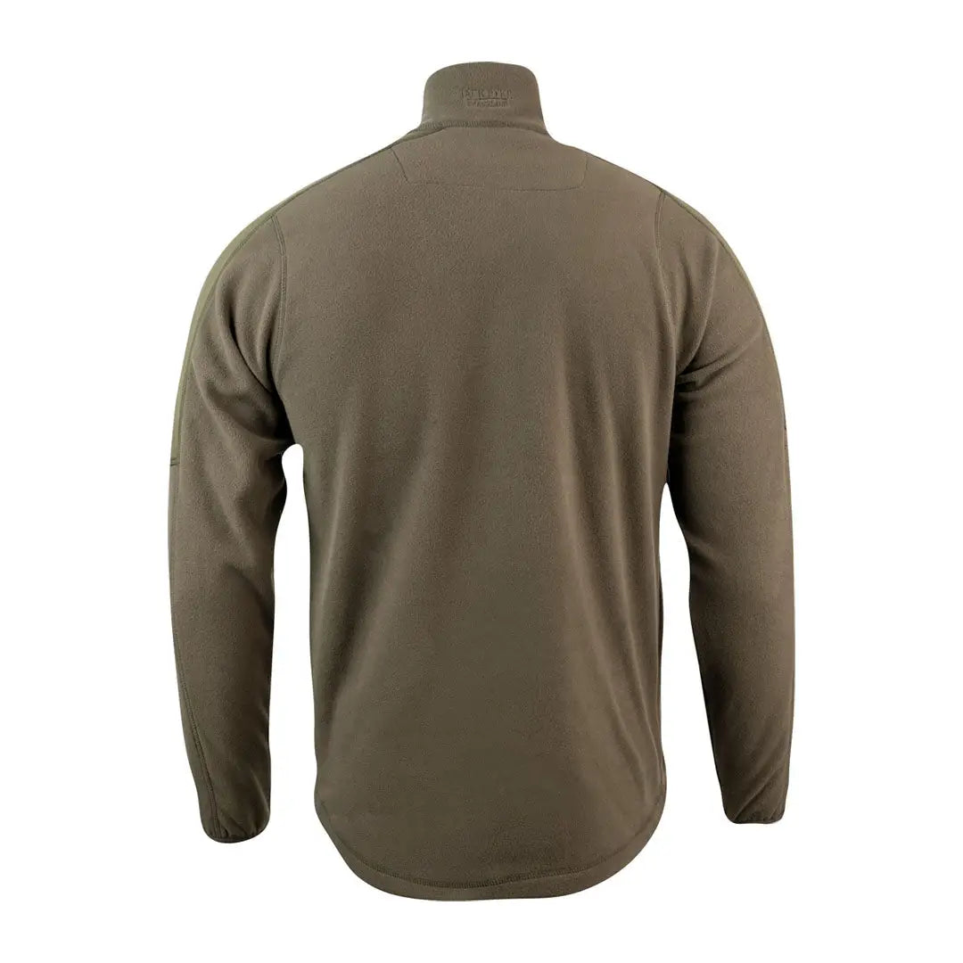 Jack Pyke Weardale fleece jacket in olive green with high collar