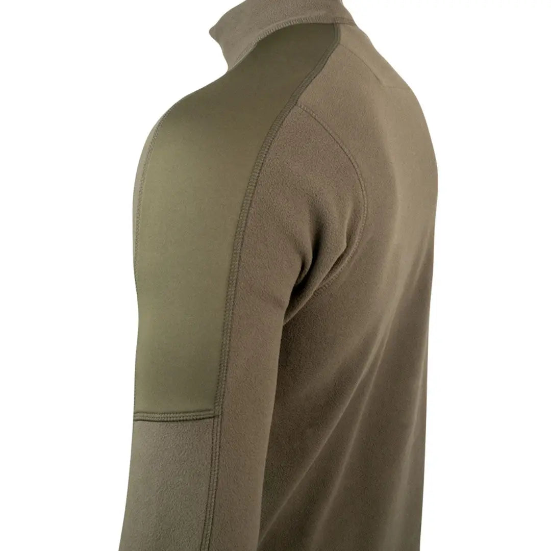 Tan Jack Pyke Weardale fleece jacket with reinforced seams and high collar