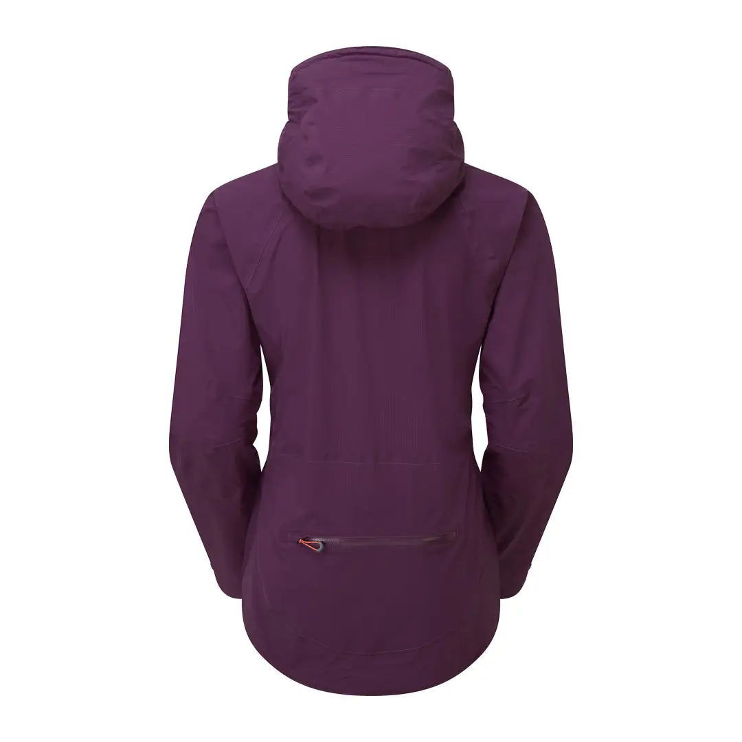 Purple Keela Womens Storm Jacket with back zipper pocket for stylish protection