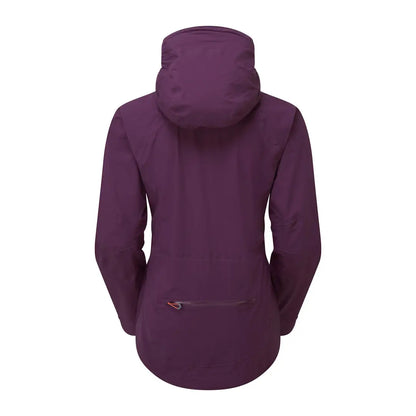 Purple Keela Womens Storm Jacket with back zipper pocket for stylish protection