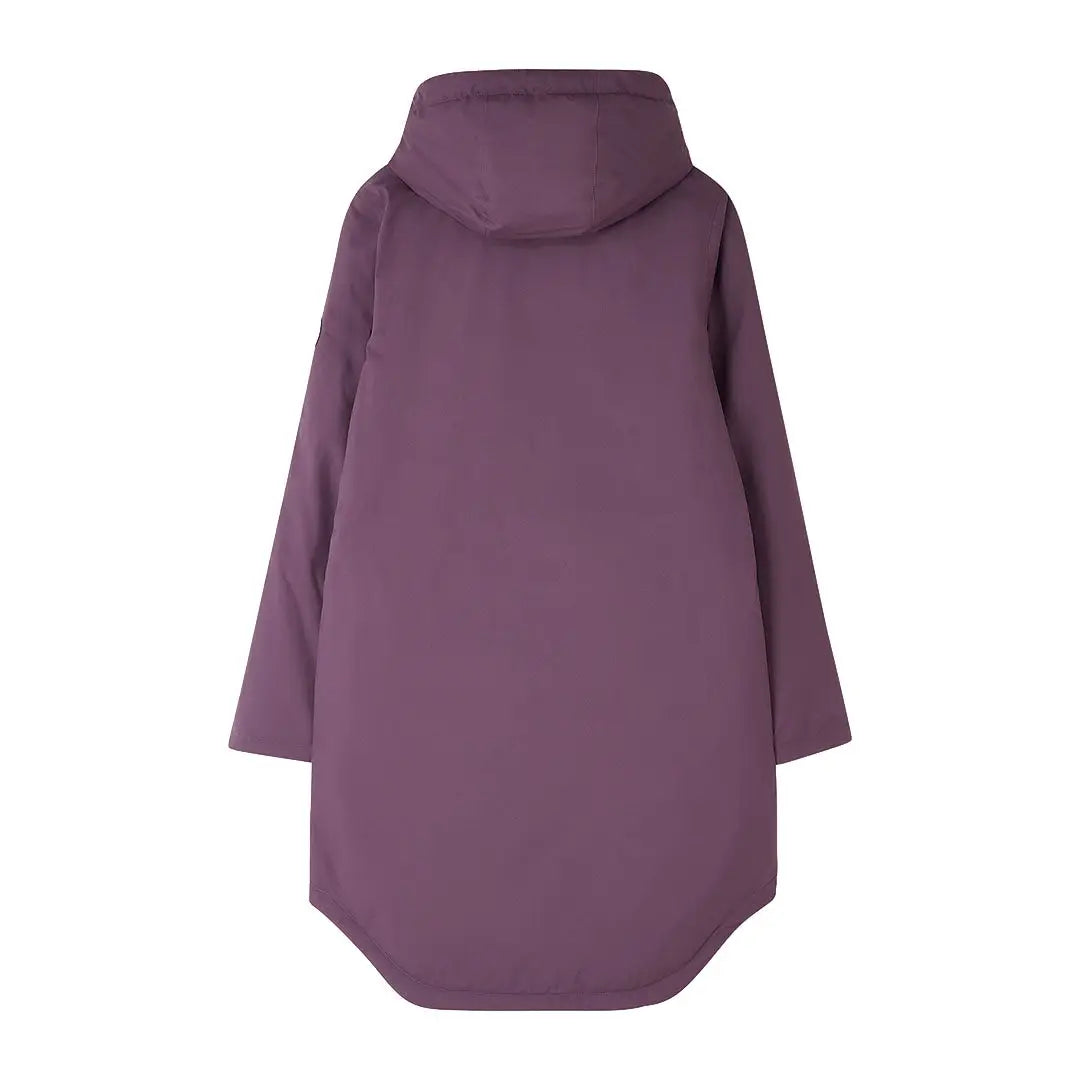 Lighthouse Imogen Ladies Coat - Purple hooded longline parka for women