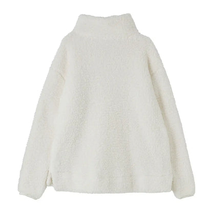 Cozy White Fleece Pullover from Lighthouse Ladies Bay for stylish comfort