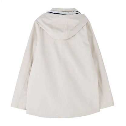 Beige hooded jacket from the Lighthouse Ladies Beachcomber II Coat collection