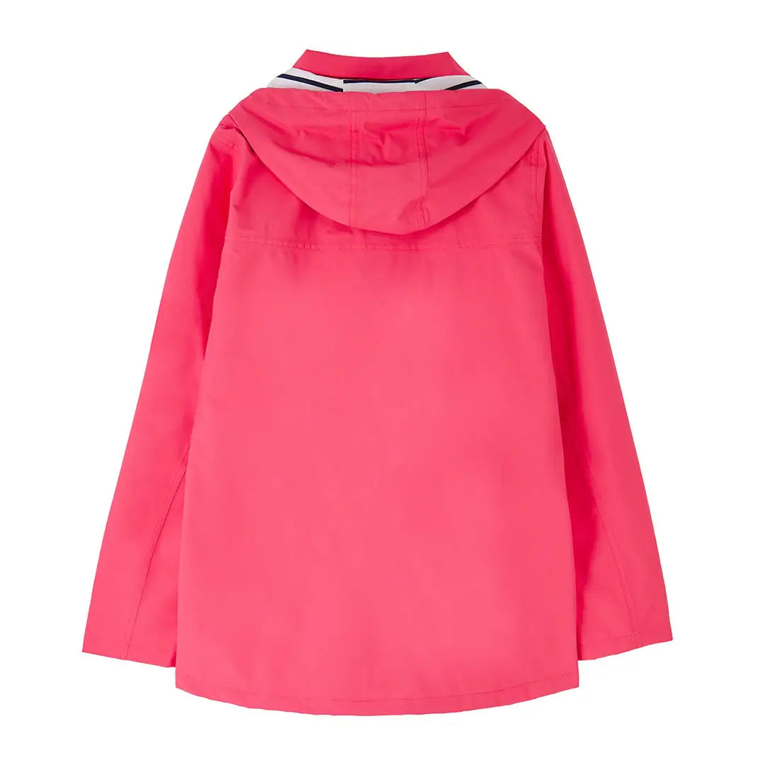 Pink Hooded Raincoat showcasing the Lighthouse Ladies Beachcomber II Coat for stylish rain protection