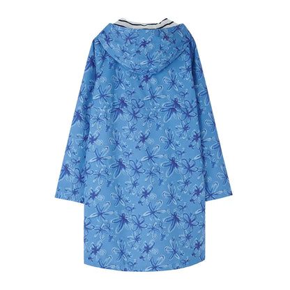 Blue floral raincoat, perfect for style and protection with Lighthouse Ladies Beachcomber Long II Coat